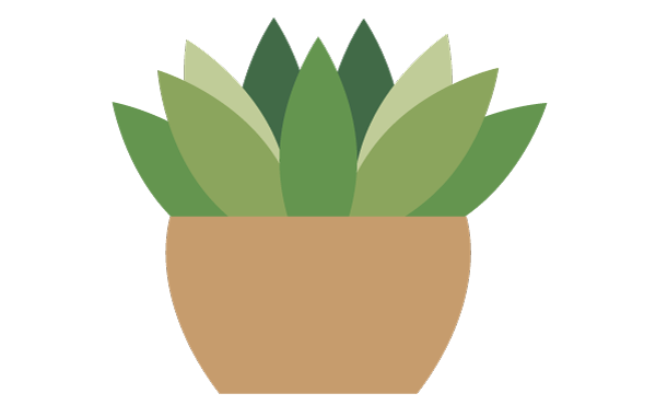 観葉植物のイラスト