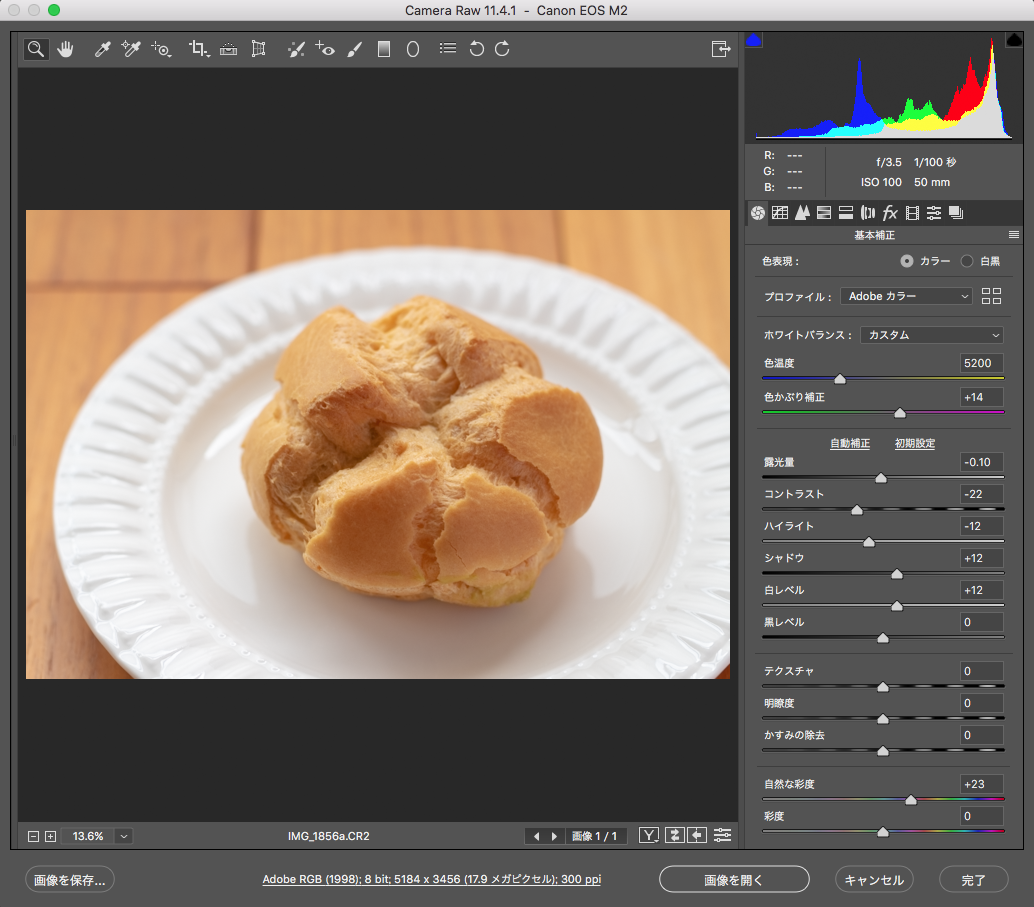 RAW processing in Photoshop