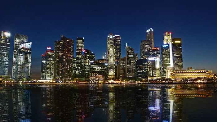 Photo of night view in Singapore