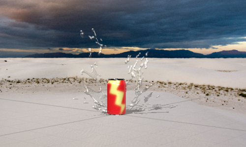 飲料缶の3Dグラフィックの画像